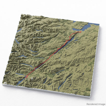 3D-Karte des Great Glen Way