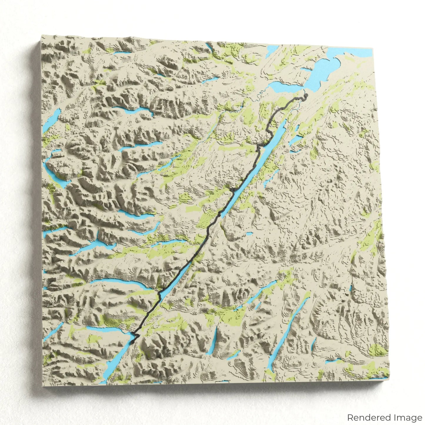 3D-Karte des Great Glen Way