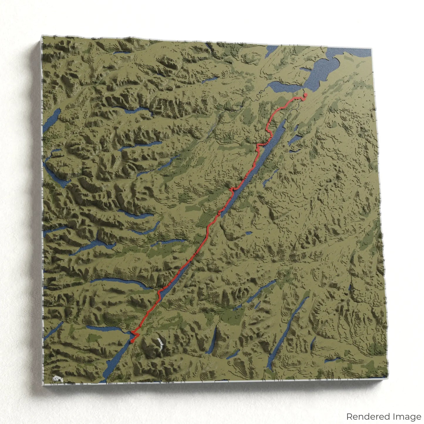 3D-Karte des Great Glen Way