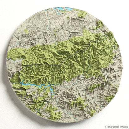 Appalachian Trail - Great Smoky Mountains 3D Map