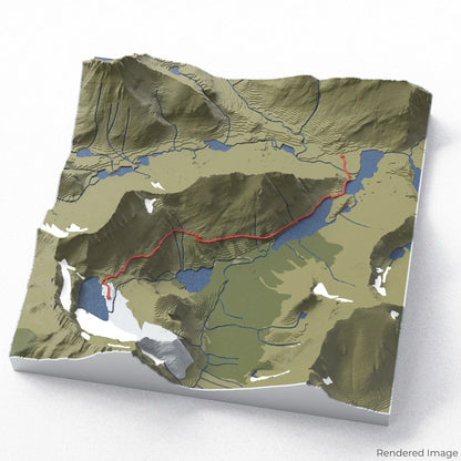 Grinnell Glacier Trail 3D Map