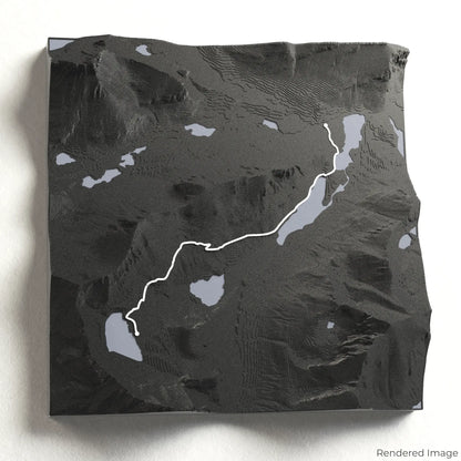 Grinnell Glacier Trail 3D Map