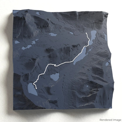 Grinnell Glacier Trail 3D Map