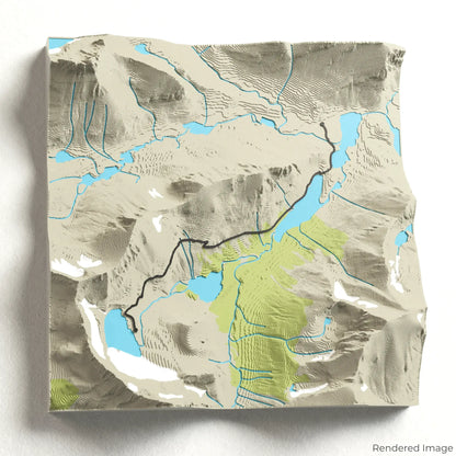 Grinnell Glacier Trail 3D Map