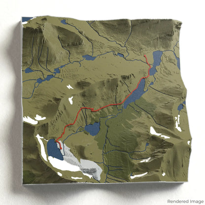 Grinnell Glacier Trail 3D Map