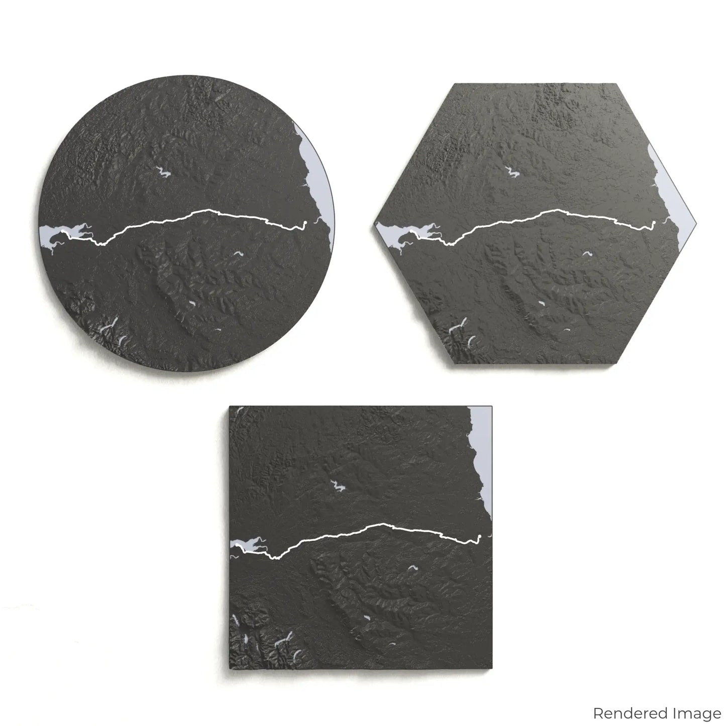 3D-Karte des Hadrians Wall Path