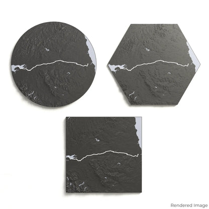 3D-Karte des Hadrians Wall Path