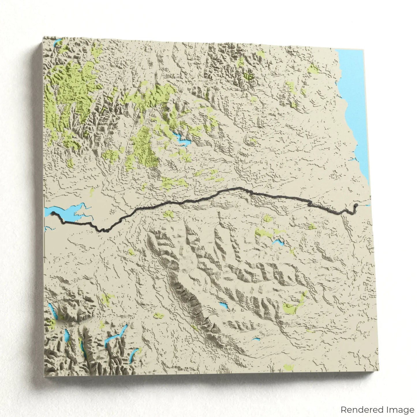3D-Karte des Hadrians Wall Path