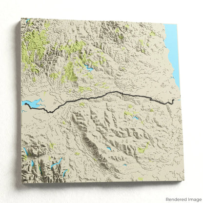 3D-Karte des Hadrians Wall Path