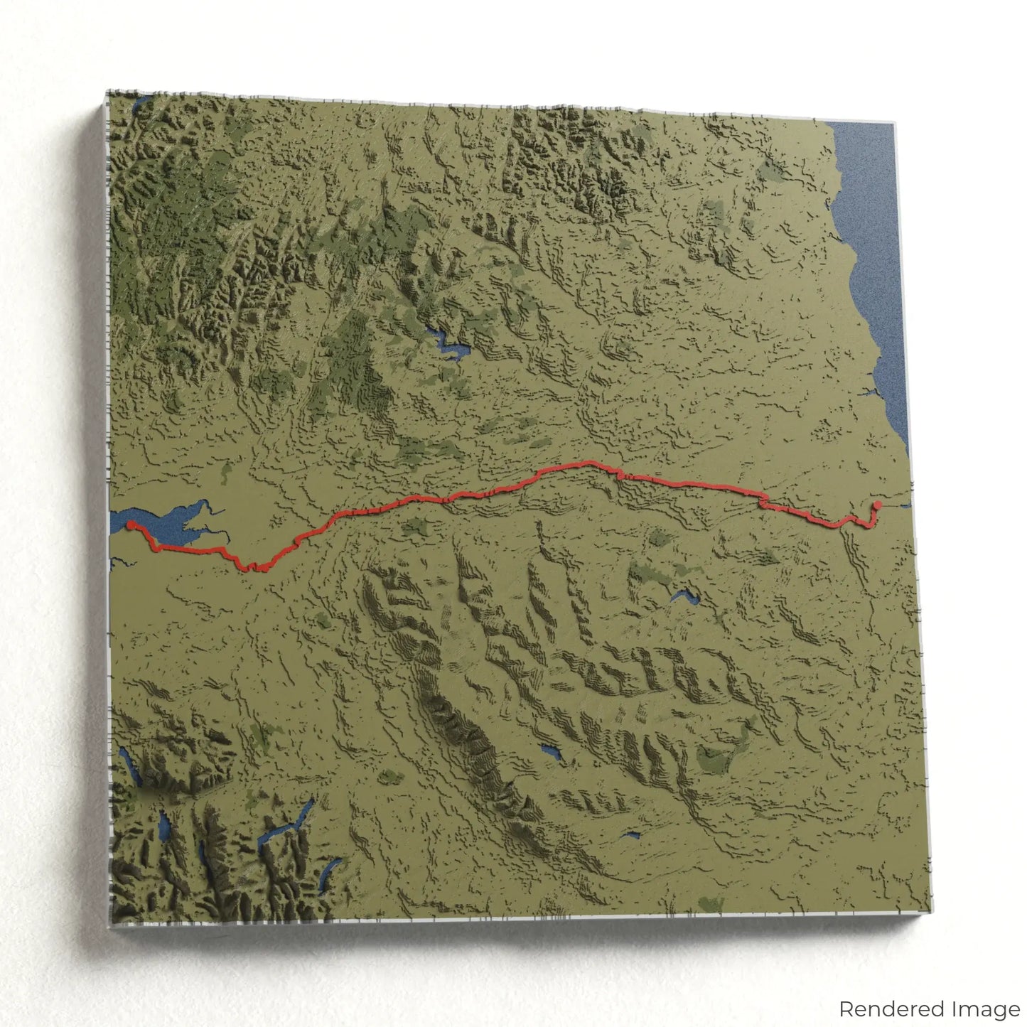 3D-Karte des Hadrians Wall Path