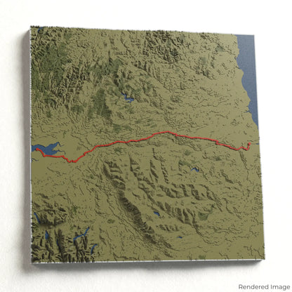 3D-Karte des Hadrians Wall Path
