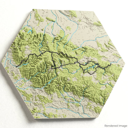 Harzer Hexen Stieg 3D Map