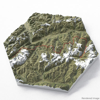 Haute Route 3D Map