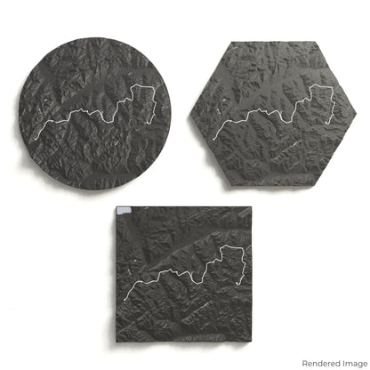 Haute Route 3D Map