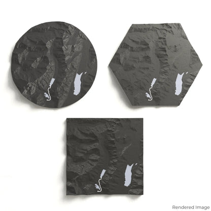 Hooker Valley Track 3D Map