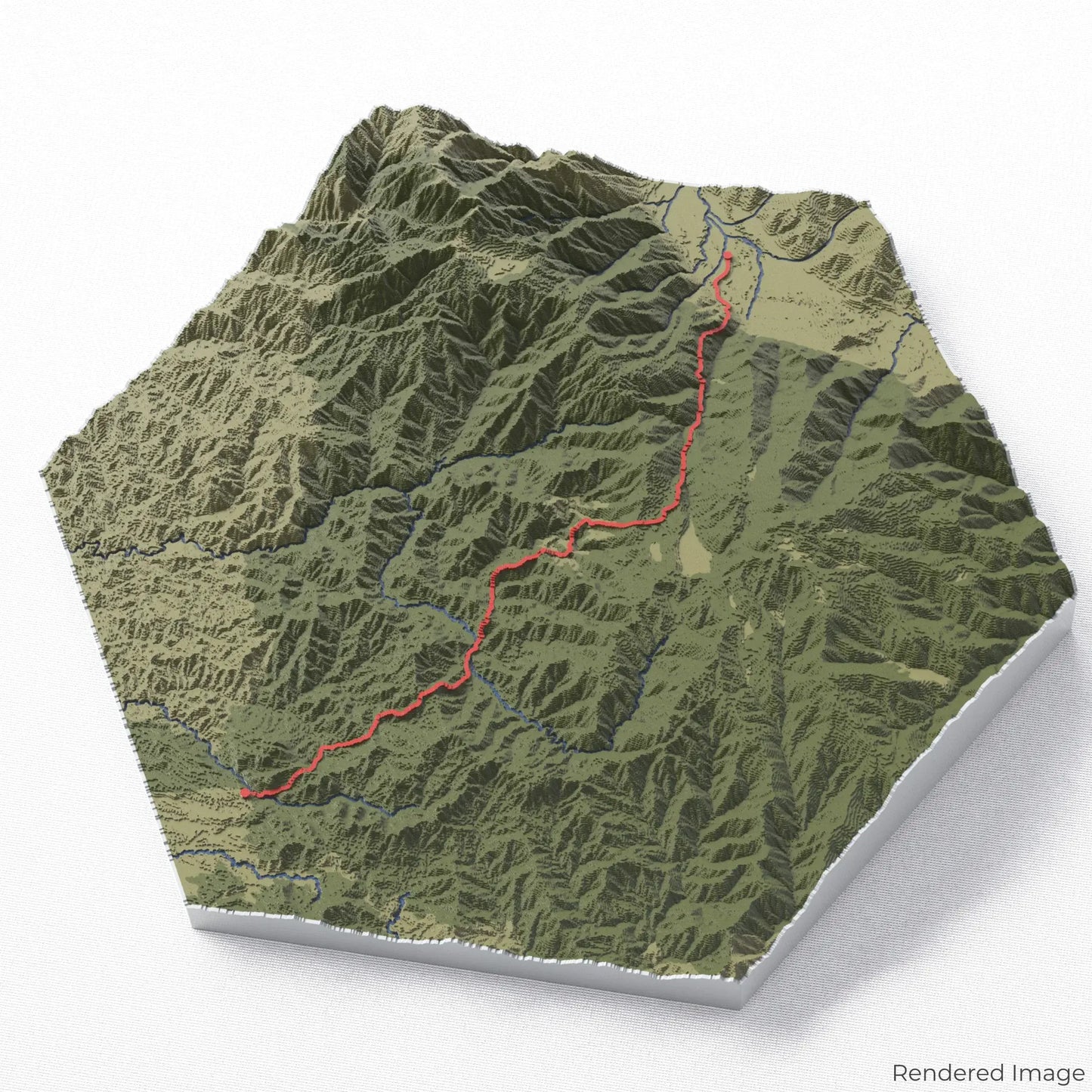 Kokoda Track 3D-Karte