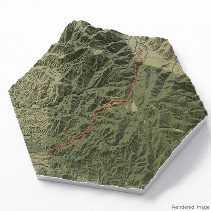 Kokoda Track 3D-Karte