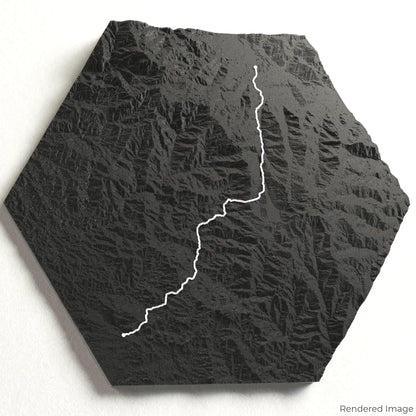 Kokoda Track 3D-Karte