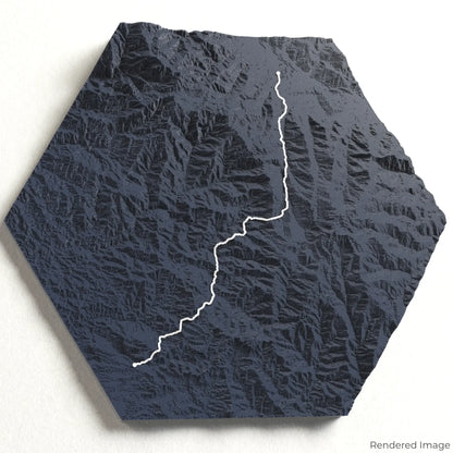 Kokoda Track 3D-Karte