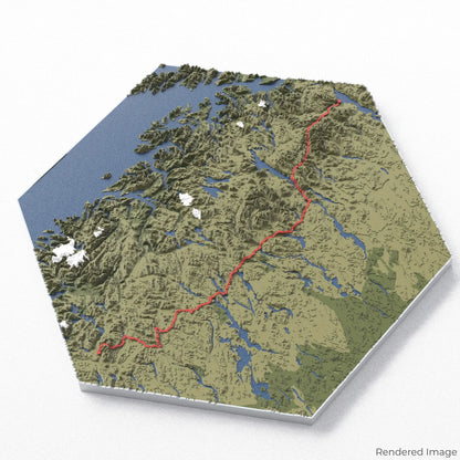 Kungsleden 3D-Karte