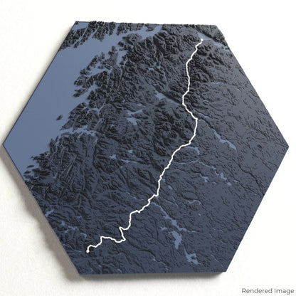 Kungsleden 3D-Karte