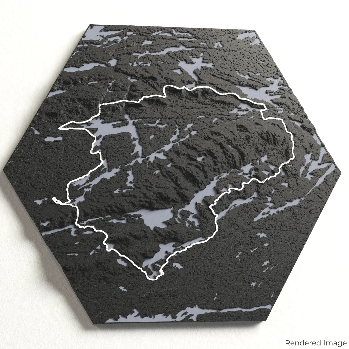 3D-Karte des La Cloche Silhouette Trail
