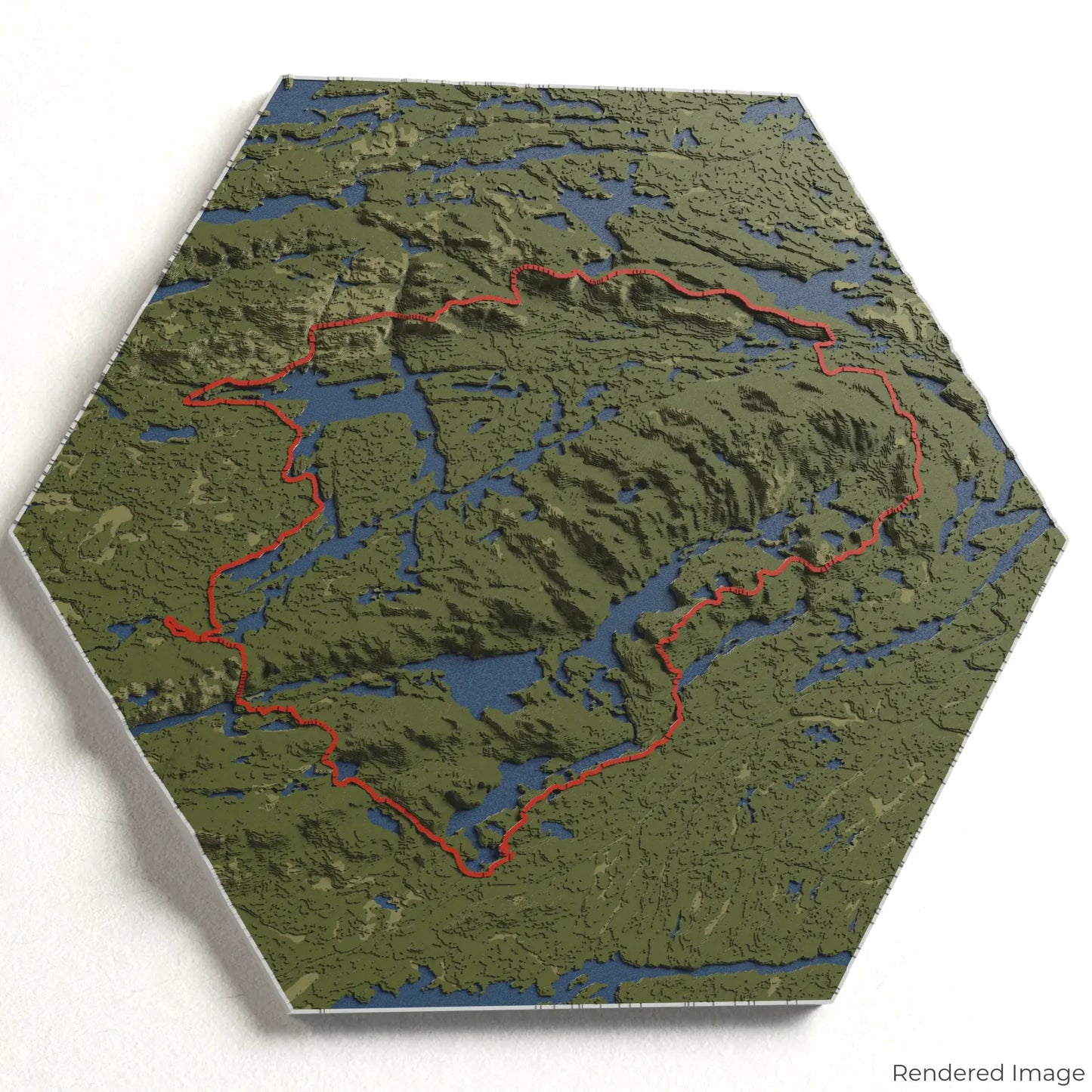 3D-Karte des La Cloche Silhouette Trail