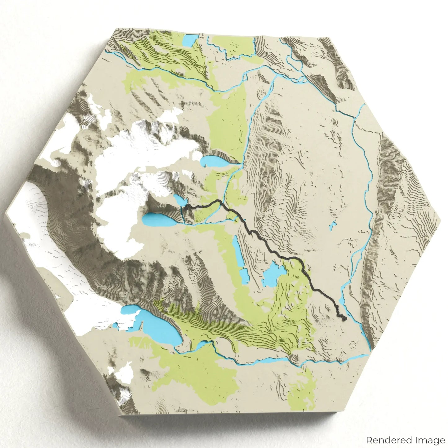 Laguna de los Tres 3D Map