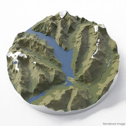Milford Sound 3D-Karte