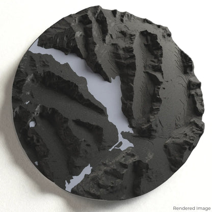 Milford Sound 3D-Karte