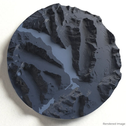 Milford Sound 3D-Karte