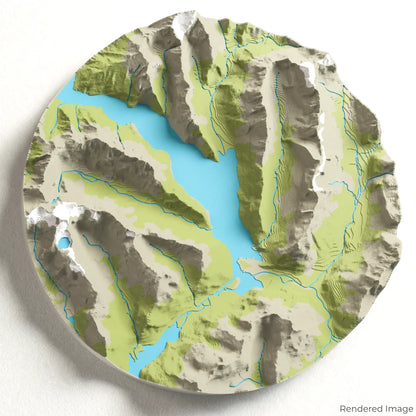 Milford Sound 3D-Karte