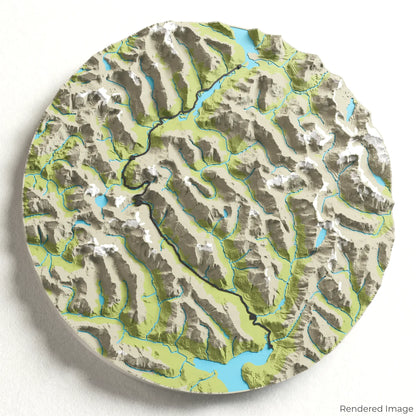 Milford Track 3D Map