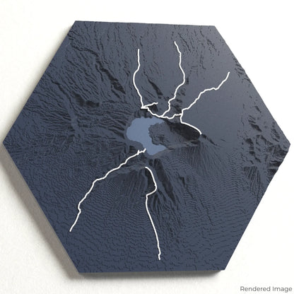 Mount Rinjani 3D Map