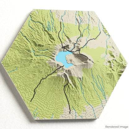 Mount Rinjani 3D Map