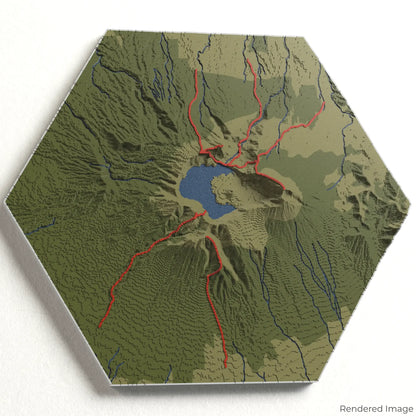 Mount Rinjani 3D Map