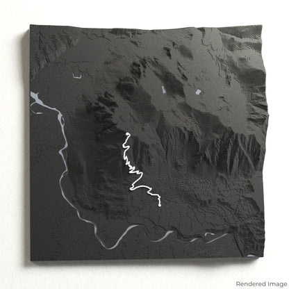 3D-Karte des Mount Si Trail