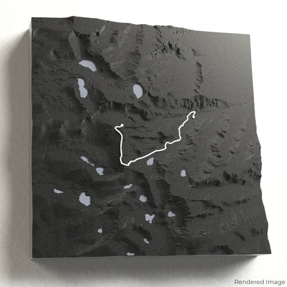 Mount Whitney Trail 3D Map
