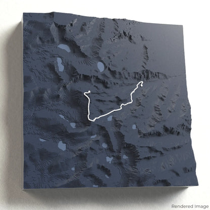 Mount Whitney Trail 3D Map