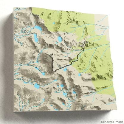 Mount Whitney Trail 3D Map