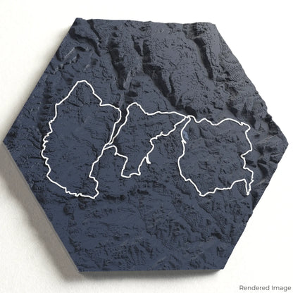 Mullerthal Trail 3D-Karte