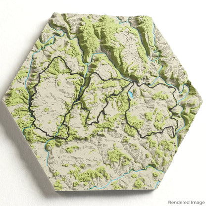Mullerthal Trail 3D-Karte