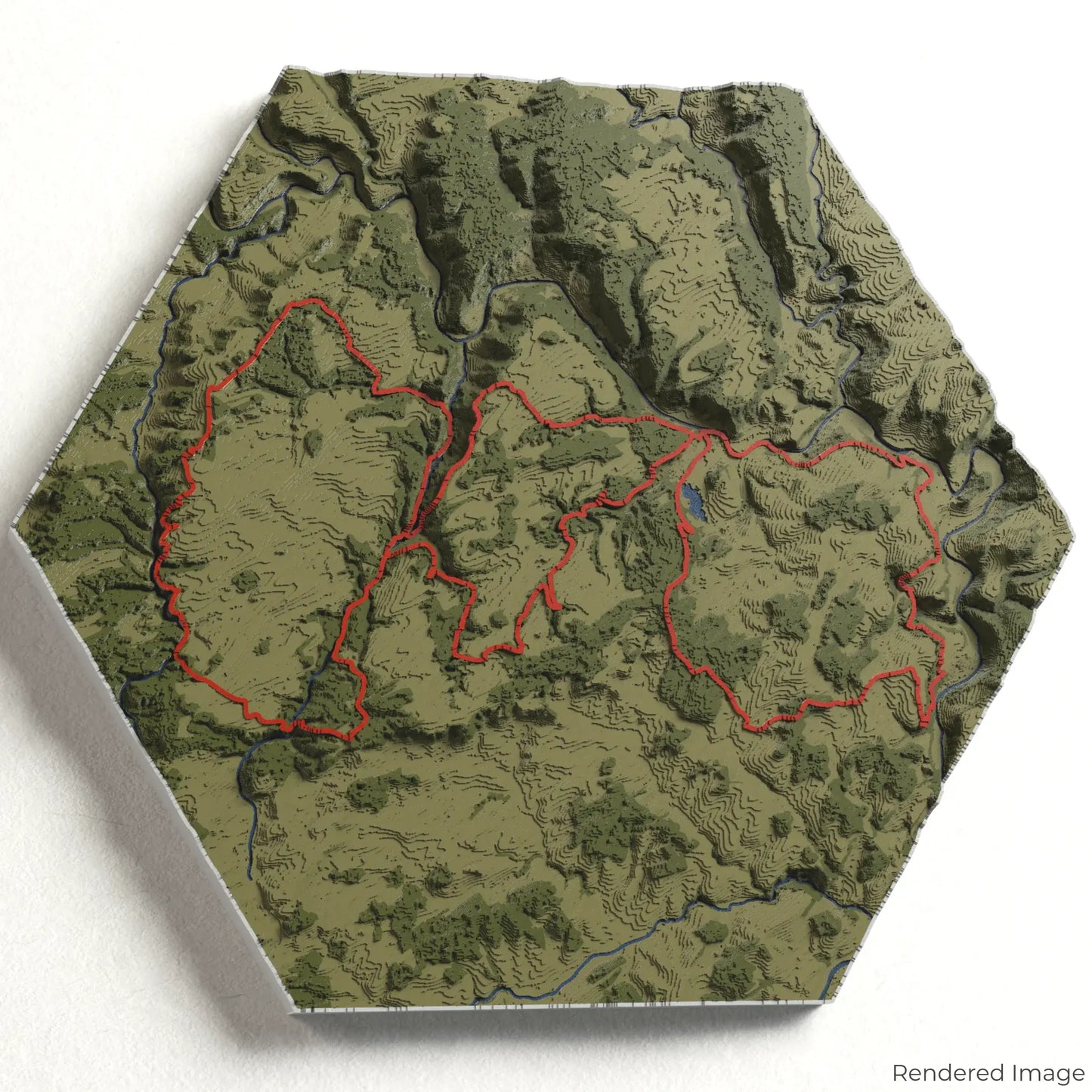 Mullerthal Trail 3D-Karte