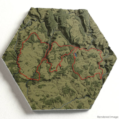 Mullerthal Trail 3D-Karte