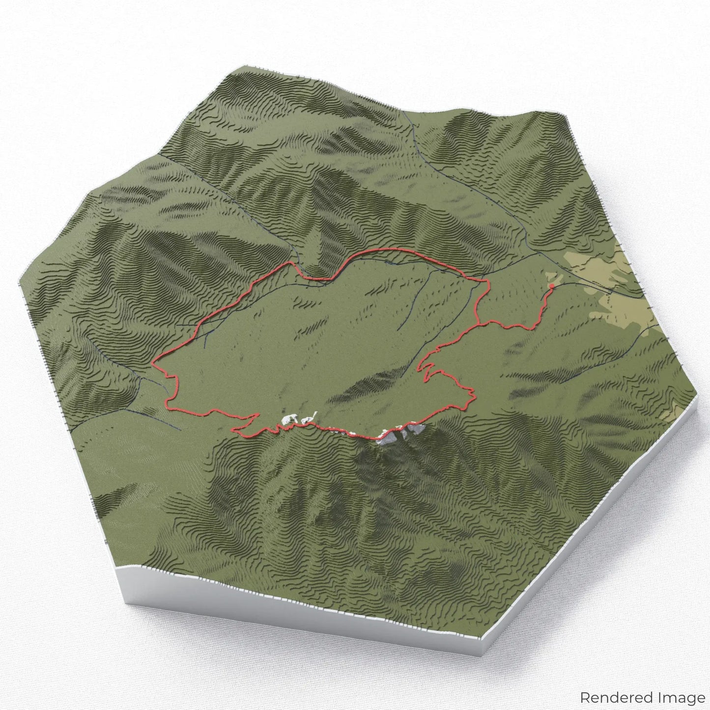Old Rag Mountain Loop 3D-Karte