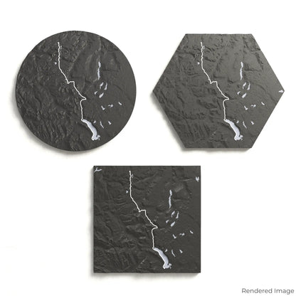 Overland Track 3D Map
