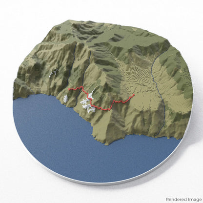 Path of the Gods 3D Map