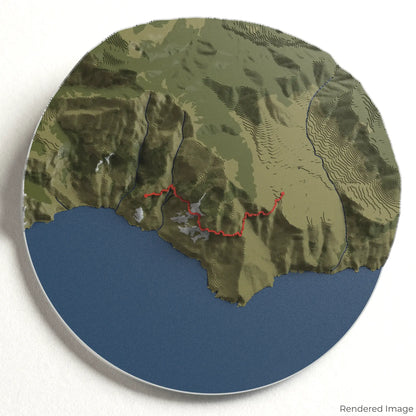 Path of the Gods 3D Map