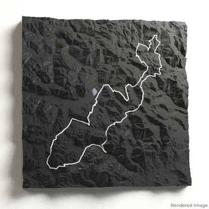 Peaks of the Balkans 3D Map