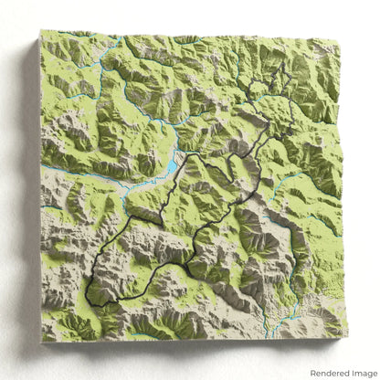 Peaks of the Balkans 3D Map